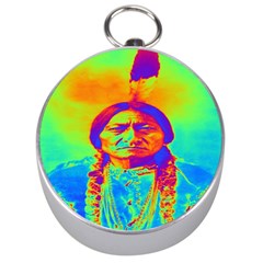 Sitting Bull Silver Compass by icarusismartdesigns