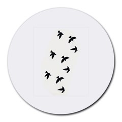 Waterproof Temporary Tattoo -----three Birds 8  Mouse Pad (round) by zaasim