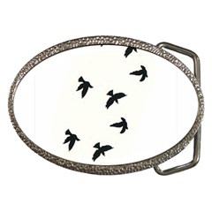 Waterproof Temporary Tattoo -----three Birds Belt Buckle (oval) by zaasim