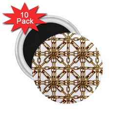 Chain Pattern Collage 2 25  Button Magnet (10 Pack) by dflcprints