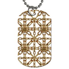 Chain Pattern Collage Dog Tag (one Sided) by dflcprints