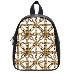 Chain Pattern Collage School Bag (small) by dflcprints