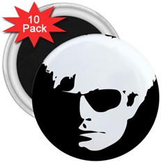 Warhol 3  Button Magnet (10 pack)