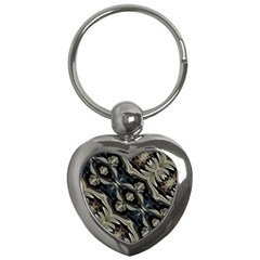 Fancy Ornament Print Key Chain (heart) by dflcprints