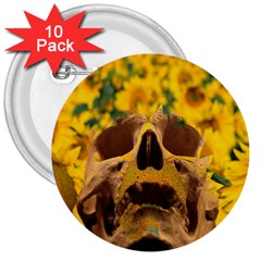 Sunflowers 3  Button (10 Pack) by icarusismartdesigns