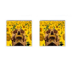 Sunflowers Cufflinks (square) by icarusismartdesigns