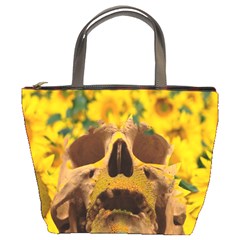 Sunflowers Bucket Handbag by icarusismartdesigns
