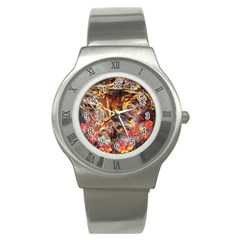 Abstract 4 Stainless Steel Watch (slim) by icarusismartdesigns