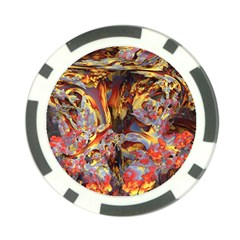 Abstract 4 Poker Chip by icarusismartdesigns