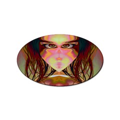 Cat Woman Sticker (Oval)