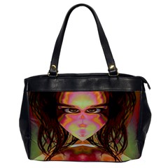 Cat Woman Oversize Office Handbag (one Side)