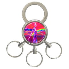 Cyborg Mask 3-ring Key Chain by icarusismartdesigns