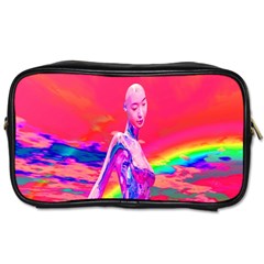 Cyborg Mask Travel Toiletry Bag (one Side) by icarusismartdesigns