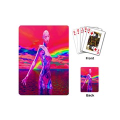 Cyborg Mask Playing Cards (mini) by icarusismartdesigns
