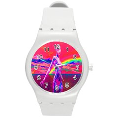 Cyborg Mask Plastic Sport Watch (medium) by icarusismartdesigns
