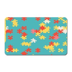 Puzzle Pieces Magnet (rectangular) by LalyLauraFLM