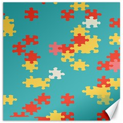 Puzzle Pieces Canvas 20  X 20  (unframed)