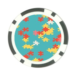 Puzzle Pieces Poker Chip (10 Pack)