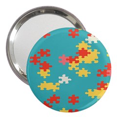 Puzzle Pieces 3  Handbag Mirror