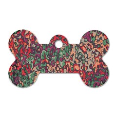 Color Mix Dog Tag Bone (two Sides)