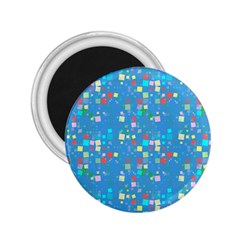 Colorful Squares Pattern 2 25  Magnet