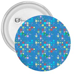 Colorful Squares Pattern 3  Button by LalyLauraFLM