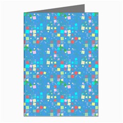 Colorful Squares Pattern Greeting Cards (pkg Of 8)