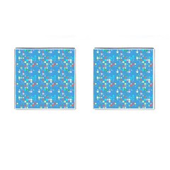 Colorful Squares Pattern Cufflinks (square)