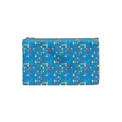 Colorful Squares Pattern Cosmetic Bag (small)