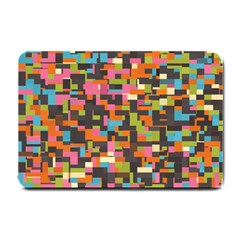 Colorful Pixels Small Doormat by LalyLauraFLM