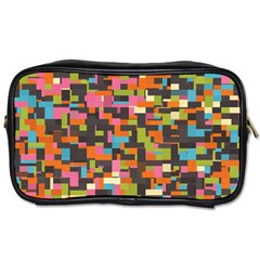 Colorful Pixels Toiletries Bag (one Side)