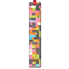 Colorful Pixels Large Book Mark