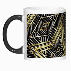 Geometric Tribal Golden Pattern Print Morph Mug by dflcprints