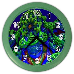 Abstract 1x Wall Clock (color) by icarusismartdesigns