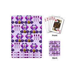 Fms Honey Bear With Spoons Playing Cards (mini) by FunWithFibro