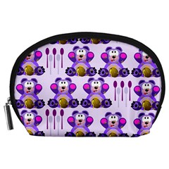 Fms Honey Bear With Spoons Accessory Pouch (large) by FunWithFibro