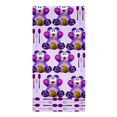 Fms Honey Bear With Spoons Shower Curtain 36  X 72  (stall) by FunWithFibro