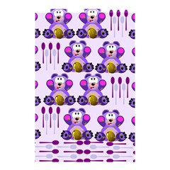 Fms Honey Bear With Spoons Shower Curtain 48  X 72  (small) by FunWithFibro