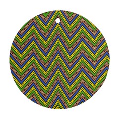 Zig Zag Pattern Ornament (round)