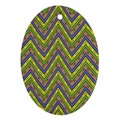 Zig Zag Pattern Ornament (oval)