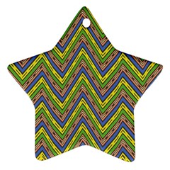 Zig Zag Pattern Ornament (star) by LalyLauraFLM