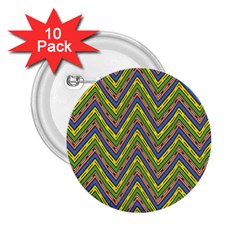 Zig Zag Pattern 2 25  Button (10 Pack)