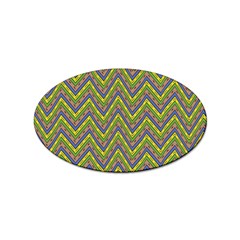 Zig Zag Pattern Sticker Oval (100 Pack)