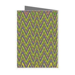 Zig Zag Pattern Mini Greeting Cards (pkg Of 8) by LalyLauraFLM