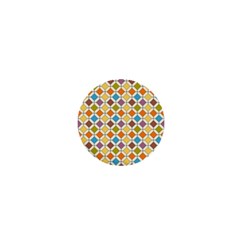 Colorful Rhombus Pattern 1  Mini Magnet by LalyLauraFLM