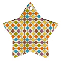 Colorful Rhombus Pattern Ornament (star)