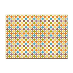 Colorful Rhombus Pattern Sticker A4 (10 Pack)