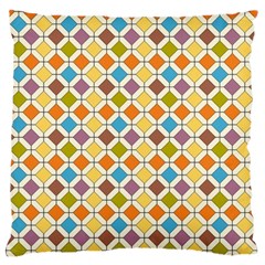 Colorful Rhombus Pattern Large Cushion Case (two Sides)