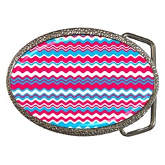 Waves Pattern Belt Buckle by LalyLauraFLM