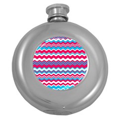 Waves Pattern Hip Flask (5 Oz)